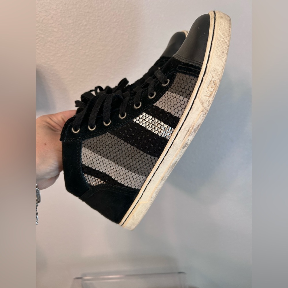 Ugg Black and Gray High-Top Sneakers size 9 - Picture 4 of 8